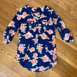 ❤️ 5/$25 - Rue 21 floral tunic shirt